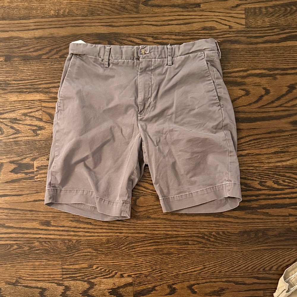 Ralph Lauren Men's Taupe Flat Front Shorts